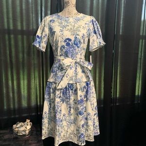 Antonio Melani Jessie Sateen Puff Sleeve Dress